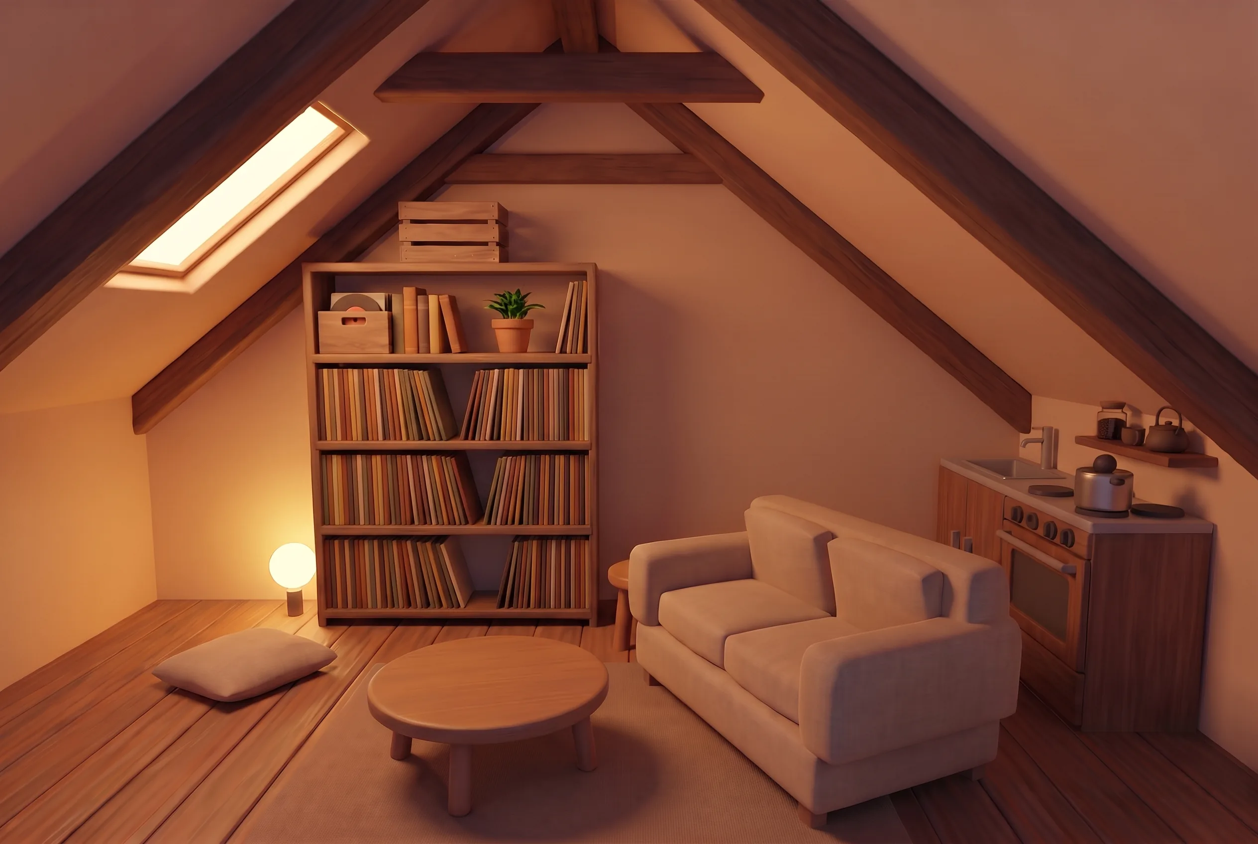 屋根裏の音楽部屋